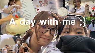  A day with me | Thailand highschool vlog // classes and studying with friends | BestofFay