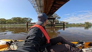 FISHING OFF A SUBSCRIBERS HOBIE PRO ANGLER ON THE SWAN RIVER IN PERTH EP.83