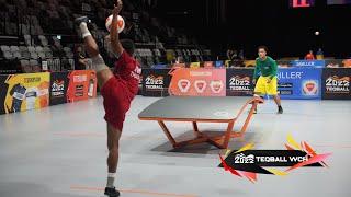 Cameroon vs Thailand - Men's Singles (Knockout stage) - Teqball World Championships 2022 Nuremberg