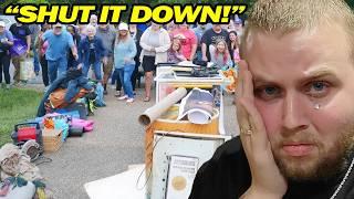 It All Went WRONG At Our Yard Sale! We Had To SHUT IT DOWN...