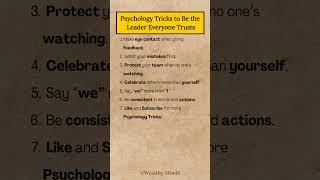 Psychology Tricks to Be the Leader Everyone Trusts
