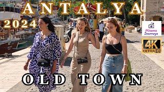 ANTALYA OLD TOWN 4K WALKING TOUR | HADRIAN'S GATE TO REPUBLIC SQUARE | MAY 27TH 2024 | UHD 60FPS