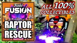 Funko Fusion - Raptor Rescue 100% All Collectibles (VOLTRON 1) Jurassic World Free Play