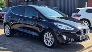 2020 (69) Ford Fiesta Titanium 1.0 E/B 5Dr on Shadow Black. 8k Miles. S/History. Sat Nav. £12,500