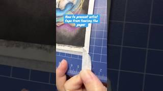 How to prevent tearing from artist tape on painting #arttipsandtricks #arthack #arttips #maskingtape