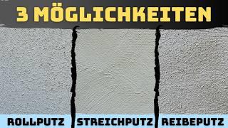 Streichputz VS Rollputz VS Reibeputz (Wand alleine verputzen)