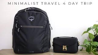 Minimalist Travel | Pack With Me, 4 Days