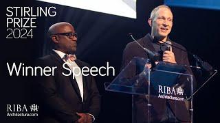 RIBA Stirling Prize 2024 announcement and winner speech