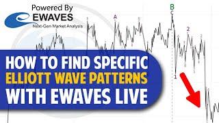How to Find Specific Elliott Wave Patterns Using EWAVES Live #stockmarket #elliottwave