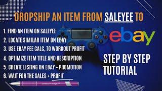 Listing A Product On eBay From SaleYee Full Tutorial In 2022