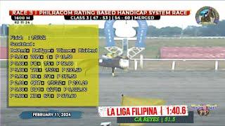 A2024 Feb 11 | R03 - LA LIGA FILIPINA (1) [1:40.6]RACE 3