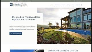 Salmon Arm Window & Door's Brand NEW Website Design - Take a Look!