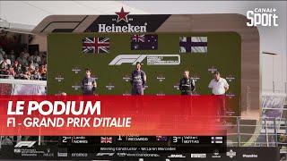 Le podium du Grand Prix d'Italie