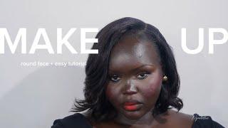 3-Minute Makeup Routine: Setting Powder, Blush & Lipstick for Dark Skin & Round Faces