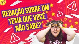 COMO ESCREVER UMA REDAÇÃO SOBRE QUALQUER TEMA NO ENEM | Redação Enem