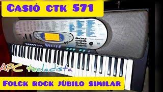 organo teclado casio ctk 571 programación demostración ritmos y sonidos brass para ritmo folk rock