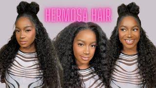 WOW Easy Install! This is How Incredible the Hermosa Hair HD Water Wave 13 x 4 Lace Front Wig Looks!