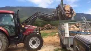 Fendeuse de bûches CFM 550 sur tracteur agricole