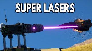 PLANETARY SUPER LASERS! - Space Engineers - Orbital Defense Laser!