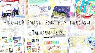 Finished Smash Book flip through! - January 2015 | MyGreenCow