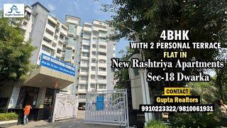 #NewRashtriyaApartments | 4 BHK WITH 2 PERSONAL TERRACE IN Sec-18 Dwarka Call 9910223322