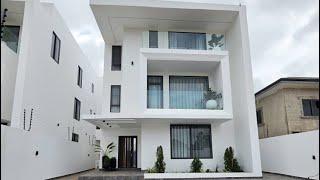 Beautiful 4bedroom House with A swimming pool and A bar || building in ghana || tour.no207