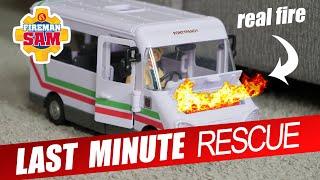 Trevor's bus on the fire - #Fireman Rescue #Toys #firemansam | Exploramix