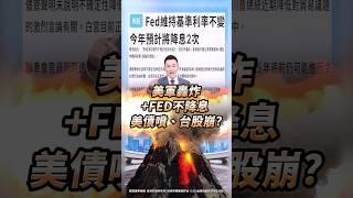 【美軍轟炸+FED不降息 美債噴、台股崩?】2025.06.19  哲哲只有60秒#shorts