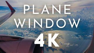 Airplane Window View 4k | Plane Window View 4k Video HD | Airplanes 4k Video Ultra HD