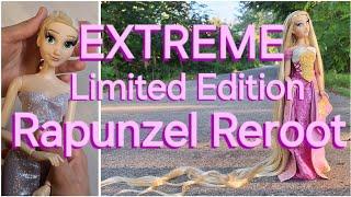 EXTREME Rapunzel Reroot on a LIMITED Edition Disney Doll using the LONGEST hair ever!