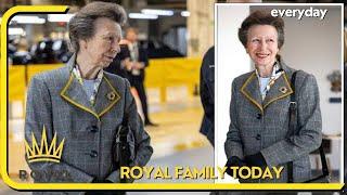 Princess Anne dons chic checked outfit and 'particularly sentimental' brooch