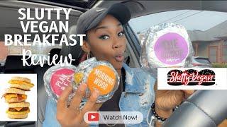 DELICIOUS VEGAN BREAKFAST SANDWICHES FROM SLUTTY VEGAN!