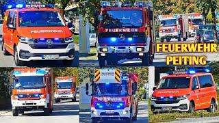 [Schwerer Verkehrsunfall] Fuhrpark Freiwillige Feuerwehr Markt Peiting auf Alarmfahrt zur Großübung