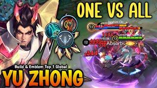 WTF DAMAGE!! YU ZHONG 1 VS ALL BRUTAL DAMAGE BUILD 100% MONSTER  - YU ZHONG EXP LANE GAMEPLAY