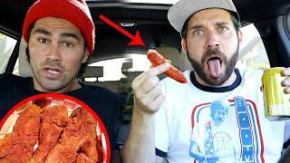 TRYING CAROLINA REAPER PEPPER HOT CHICKEN!! with TODDY SMITH!!