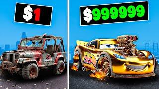 $1 to $1,000,000 Movie Cars in GTA 5