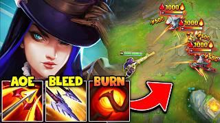 This Caitlyn build applies 6 burns with ONE Auto Attack... (THIS IS ACTUALLY GENIUS)