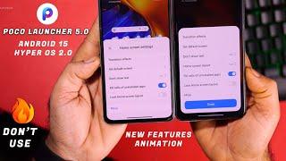 Don't Use Poco Luncher 5.0 (HyperOS 2.0)| New Features & Animation in Poco Luncher 5.0