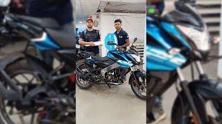 Taking Delivery of My New Bajaj Pulsar NS 125 | NS 125 Blue (Beach Blue) #ns125bs6 #ns125blue