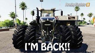 I'M FINALLY BACK WITH MORE VIDEOS in Farming Simulator 2019 | NEW MOD REVIEW | PC | PS4 | Xbox ONe