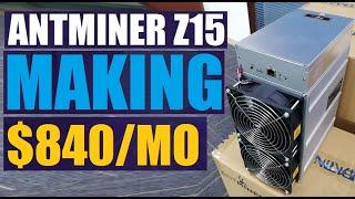 Bitmain Antminer Z15 420 Ksol/s Profitability reviews  Most powerful Zcash miner #AntminerZ15