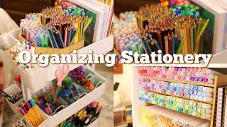 Organizing Stationery: unboxing ohuhu 104 set, book to art cart transformation, tiktok art supplies