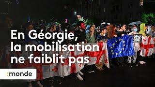 En Géorgie, la mobilisation ne faiblit pas