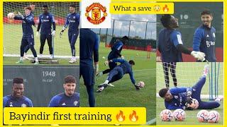 Altay Bayindir first Man United training, shocks Onana with his reflexes | New De Gea? 