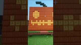 Made a big jack o,lantern in minecraft