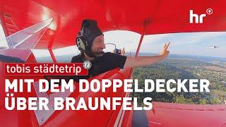 Fliegen mit dem selbstgebauten Doppeldecker | Tobis Städtetrip Braunfels hautnah!