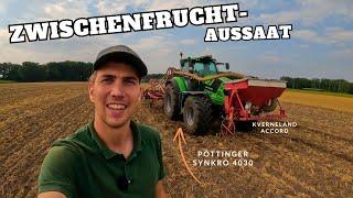 Zwischenfrucht Aussaat / Kverneland Accord - Pöttinger Synkro 4030