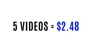 Earn $2.48 PER 5 YOUTUBE VIDEOS Watched - Make Money Online