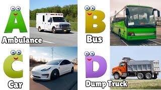 Vehicles ABC Song | Vehicles Alphabet Song | Phonics for Kids | Alphabet Letters, Baby