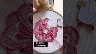 Most unique & easy hand embroidery #shorts #trending #stitch #embroidery #handemboidery #ytshorts